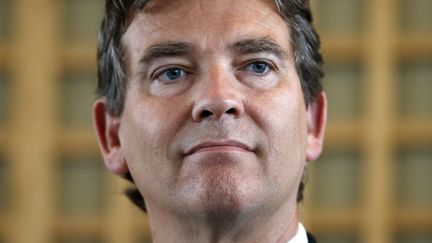 L'ancien ministre de l'Economie, Arnaud Montebourg, le 27 ao&ucirc;t 2014 &agrave; Bercy. (CHARLES PLATIAU )