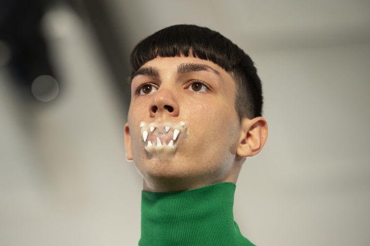 Xander Zhou ah 2019-20 à la London Fashion Week, janvier 2019
 (NIKLAS HALLE&#039;N / AFP)