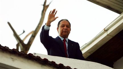 Jean-Claude Duvalier juste après sonr retour à Haïti (22 janvier 2011) (AFP/HECTOR RETAMAL)