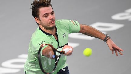 Wawrinka lors de l'Open 13 de Marseille. (ANNE-CHRISTINE POUJOULAT / AFP)