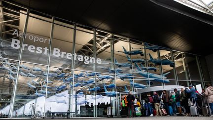 L'aéroport de Brest le 18 octobre 2023. Photo d'illustration. (GUILLAUME SALIGOT / MAXPPP)