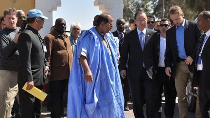 Arrivée du SG de l'ONU dans un camp de réfugiés à Tindouf (STRINGER / AFP)