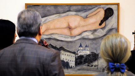 Un nu de Marc Chagall exposé en 2012 à "La Piscine" de Roubaix (il ne s'agit pas du faux acheté par le Britannique Martin Lang).
 (Philippe Huguen / AFP)