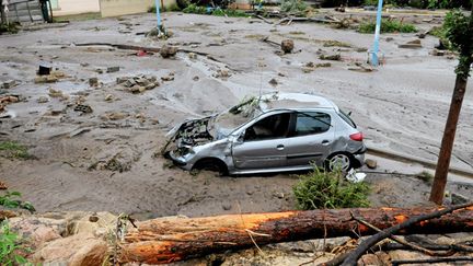 &nbsp; (L'état de catastrophe naturelle a été pour 73 communes, dont Lamalou-les-Bains, ici au lendemain des intempéries. © Maxppp)