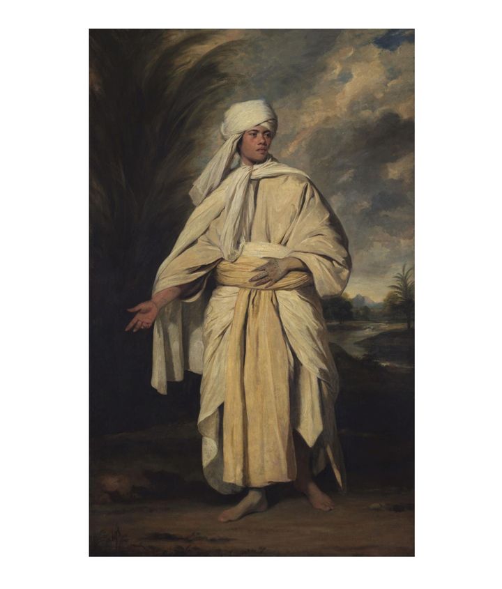 Le tableau intitulé "Portrait de Mai (Omai)" de l'artiste anglais Joshua Reynolds. La National Portrait Gallery de Grande-Bretagne a annoncé qu'elle avait levé des dizaines de millions de livres de financement pour sauver l'une des peintures les plus célèbres du pays. (NATIONAL PORTRAIT GALLERY AND GETTY/AFP)