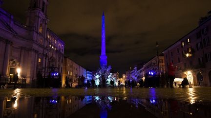 La place Navone à Rome le 10 décembre 2020. (TIZIANA FABI / AFP)