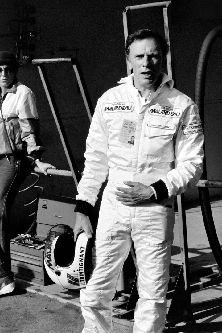 Comedian Jean-Louis Trintignant before the practice session for the 48th edition of the 24 Hours of Le Mans (GABRIEL DUVAL / AFP)