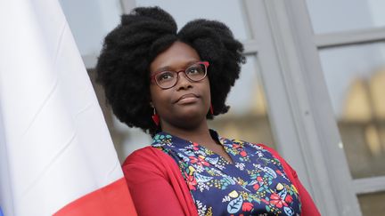 La nouvelle porte-parole du gouvernement Sibeth Ndiaye, le 1er avril 2019 à Paris. (THOMAS SAMSON / AFP)