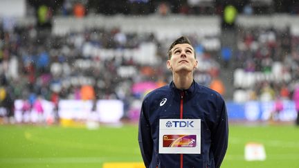 Pierre-Ambroise Bosse, le 6 août 2017 à Londres (Royaume-Uni).&nbsp; (STEPHANE KEMPINAIRE / STEPHANE KEMPINAIRE / AFP)