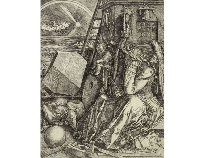 Albrecht Dürer, Melencolia I,1514, burin, Petit Palais, musée des Beaux-arts de la
Ville de Paris (© Paris Musées / Petit Palais)