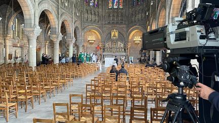 Photo postée sur la page Facebook de la paroisse d'Asnières-sur-Seine pour annoncer la messe du 24 octobre 2021. (CAPTURE D'ECRAN)