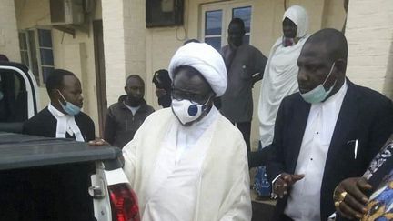 Le religieux chiite Ibrahim Zakzaky à Kano le 28 juillet 2021, lors de sa libération. (- / AFP)