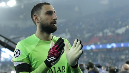 Le gardien de but du PSG Gianluigi Donnarumma lors du huitième de finale de la Ligue des champions de l'UEFA, entre le Paris Saint-Germain et le Bayern Munich à Paris, le 14 février 2023. (TERESA SUAREZ / EPA)