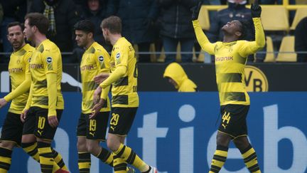 Michy Batshuayi régale avec Dortmund (BERND THISSEN / DPA)