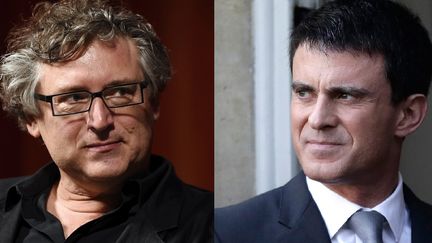 Michel Onfray et Manuel Valls se sont d&eacute;chir&eacute;s par m&eacute;dias interpos&eacute;s, les 8 et 9 mars 2015. (MAXPPP)