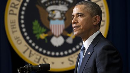 Le pr&eacute;sident am&eacute;ricain, Barack Obama, &agrave; Washington (Etats-unis), le 19 mars 2014. (SAUL LOEB / AFP)