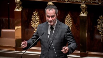 Le député LR Stéphane Viry à l'Assemblée nationale (Paris) le 13 janvier 2022. (ARTHUR NICHOLAS ORCHARD / HANS LUCAS VIA AFP)