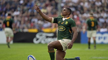 Damian Willemse lors d'un match entre l'Argentine et l'Afrique du Sud, le 17 septembre 2022 à Buenos Aires. (JUAN MABROMATA / AFP)