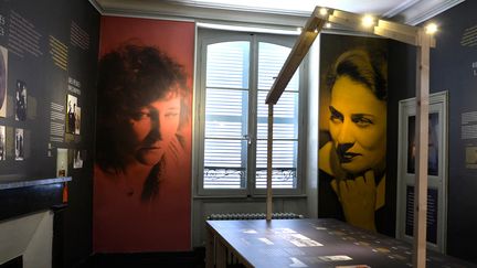 L'exposition "Colette and Gabrielle Roy, la liberté en partage" à la Maison de Colette à Saint-Sauveur-du-Puisaye, le 6 août 2021 (LOIC VENNIN / AFP)