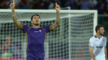 Le milieu de la Fiorentina Juan Manuel Vargas