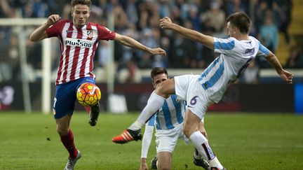 Le joueur de l'Atletico Madrid Saul Niguez (JORGE GUERRERO / AFP)