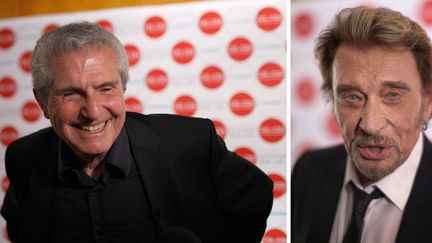 Claude Lelouch et Johnny Hallyday au festival Colcoa, à Hollywood, le 21 avril 2014
 (David McNew / AFP)