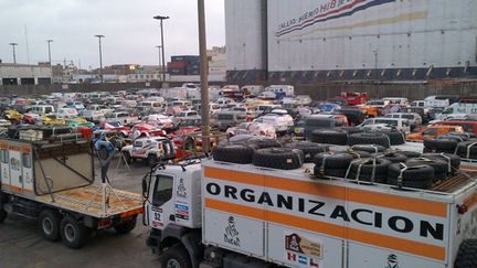 L'arrivée du cargo à Lima