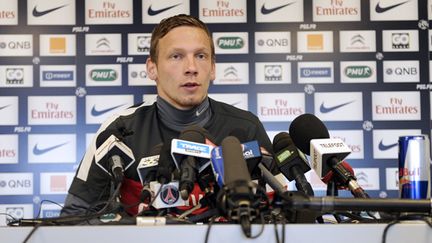 Clément Chantôme en conférence de presse (LIONEL BONAVENTURE / AFP)