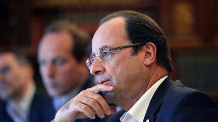 Fran&ccedil;ois Hollande au sommet du G8 &agrave; Enniskillen (Irlande du Nord) le 18 juin 2013 (JEWEL SAMAD / AFP)