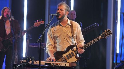 Bon Iver, alias Justin Vernon, lors du  &#039;Later With Jools Holland&#039;, le 18 octobre.
 (Andre Csillag / Rex Fea/REX/SIPA)