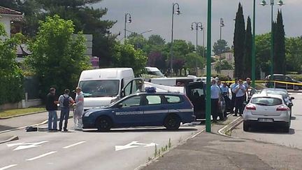 &nbsp; (Un homme a été abattu lundi matin à proximité du Jardiland de l'Union, à Toulouse © Radio France / Stéphane Iglésis)