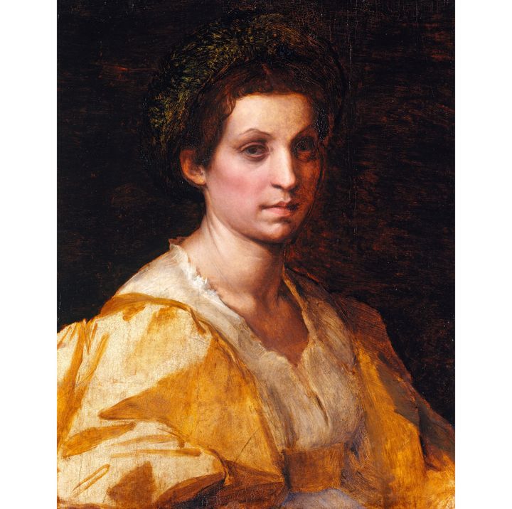 Andrea del Sarto, "Portrait d'une femme en jaune", vers 1529-1530, Londres, Windsor Royal Collection
 (Royal Collection Trust © Her Majesty Queen Elizabeth II 2015)