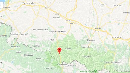 C'est à Etsaut, dans les Pyrénées-Atlantiques qu'a eu lieu l'accident le 27 août 2018.&nbsp; (GOOGLE MAPS)