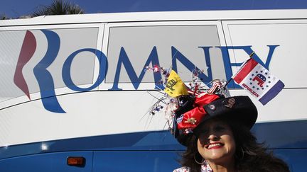 Belinda Roberts soutient Mitt Romney, Caroline du Sud, 19 janvier 2012. (JIM YOUNG / REUTERS)