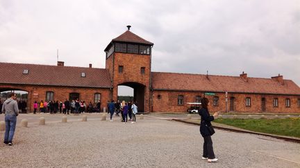 Le camp de concentration d'Auschwitz-Birkenau (Pologne), le 26 avril 2018. (ANGELE OLIVIER / BELGA MAG / AFP)