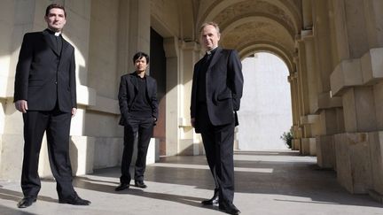 Le Père Charles Troesch, Joseph Dinh Nguyen Nguyen et le Père Jean-Michel Bardet, le trio des "Prêtres" 
 (ANNE-CHRISTINE POUJOULAT / AFP)