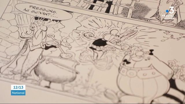 Bande dessinée : des planches originales d'Albert Uderzo vendues au profit du personnel soignant