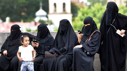 Des femmes en niqab à Tbilissi en Géorgie, en août 2016. (Vano Shlamov)