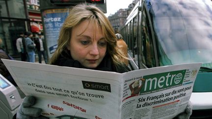 &nbsp; (Le journal gratuit Metronews dans sa version papier va arrêter de paraître © MaxPPP)