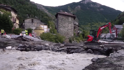 Tempête Aline : d'importants dégâts dans le village de Tende, dans les Alpes-Maritimes