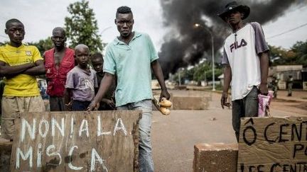 Le 29 mai 2014, suite à l'attaque contre une église, des barrages ont été érigés dans Bangui par des manifestants. (AFP)