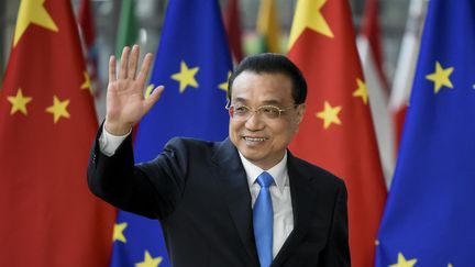 Le Premier ministre chinois Li Keqiang lors d'un sommet entre la Chine et l'Union européenne, le 9 avril 2019, à Bruxelles (Belgique). (JOHN THYS / AFP)