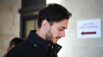 Le chanteur marocain Saad Lamjarred à la cour d'assises de Paris, le 21 février 2023. (BERTRAND GUAY / AFP)