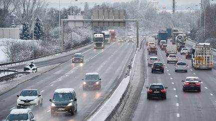 L'autoroute A31, le 31 janvier 2019, à Talange (Moselle). (JEAN-CHRISTOPHE VERHAEGEN / AFP)