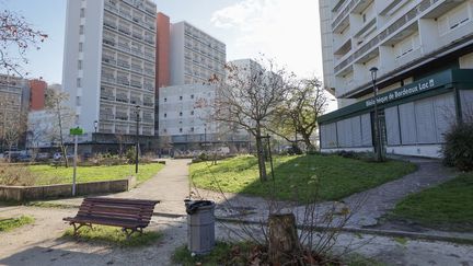 Le quartier des Aubiers à Bordeaux a été le théâtre d'une fusillade mortelle le 2 janvier 2021. (THIBAUD MORITZ / AFP)