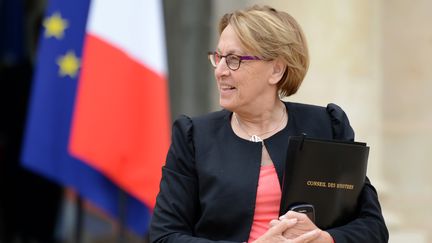 Marylise Lebranchu, ministre de la R&eacute;forme de l'Etat, le 11 juillet 2012 &agrave; la sortie de l'Elys&eacute;e.&nbsp; (MARTIN BUREAU / AFP)