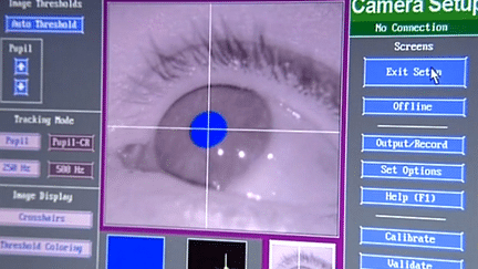 Eyetracker : appareil permettant d&#039;écrire avec les yeux
 (France3/Culturebox)