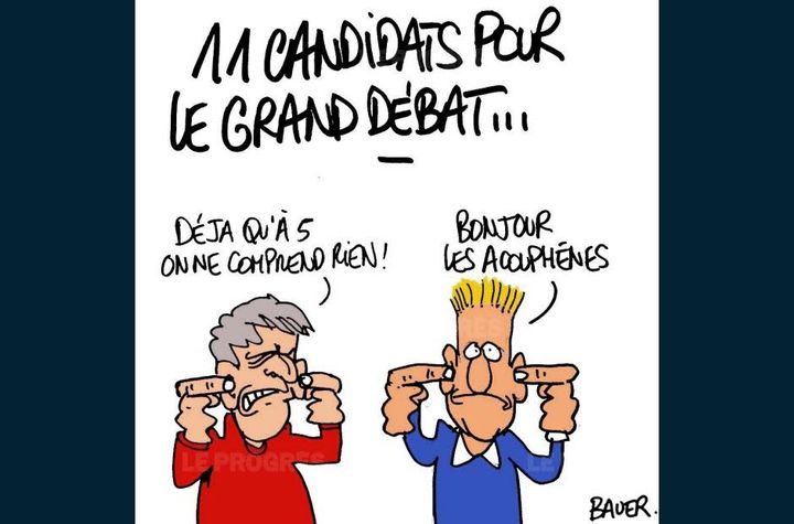 Dessin de Bauer paru dans le quotidien Le Progrès, mercredi 5 avril 2017. (BAUER/LE PROGRES)