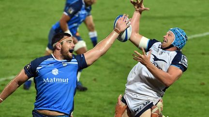 Le joueur de Montpellier Nicolas Janse Van Rensburg (REMY GABALDA / AFP)