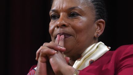 L'ancienne ministre de la Justice, Christiane Taubira, en janvier 2016. (JEWEL SAMAD / AFP)